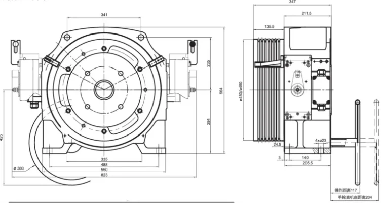 FORVORDA GETM3.5H Elevator Traction Machine