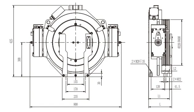 MONA DRIVE MRL Lift Traction Motor Price in Bangladesh