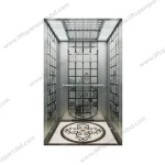 Mirror Stainless Steel Premium Passenger Elevator Cabin