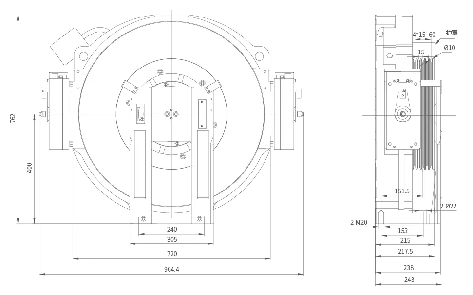  FURDER MRL Gearless Traction Motor