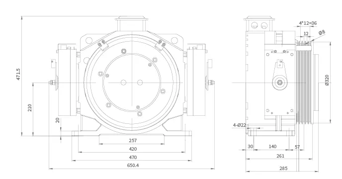  FURDER Gearless Passenger Lift Traction Machine