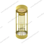 Titanium Mirror Stainless Steel Observation Elevator Cabin