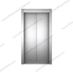 Landing Door Panel 900mm 2 Leafs Central Opening With Narrow Jamb